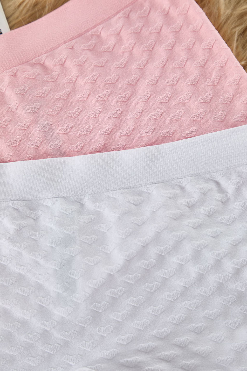 TRENDYOLMILLA Beyaz-Pembe 2li Paket Seamless/Dikissiz Kalpli Boxer Orme Kulot THMSS25KU00009  фото 8