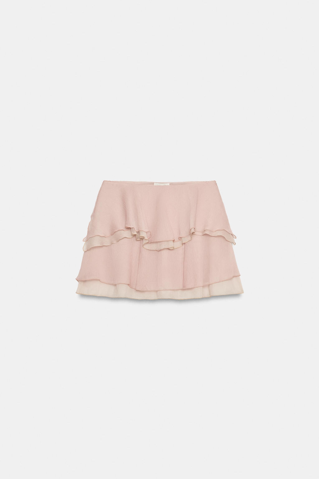 FALDA MINI VOLANTES / Rosa claro - Zara фото 6