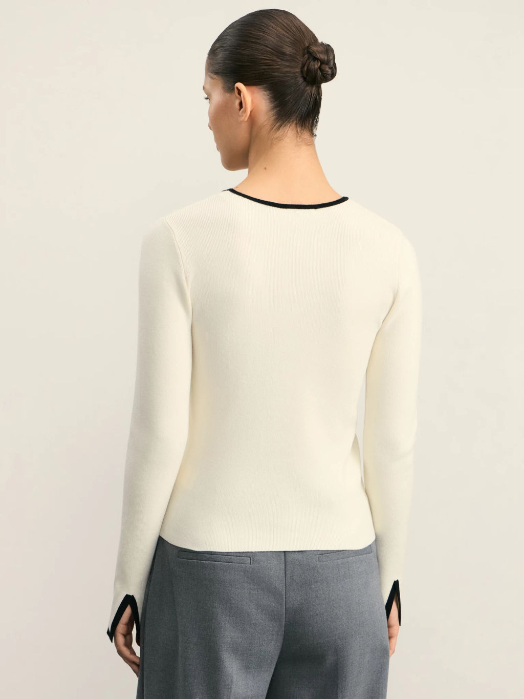 Джемпер с контрастными окантовками / Zarina  фото 5