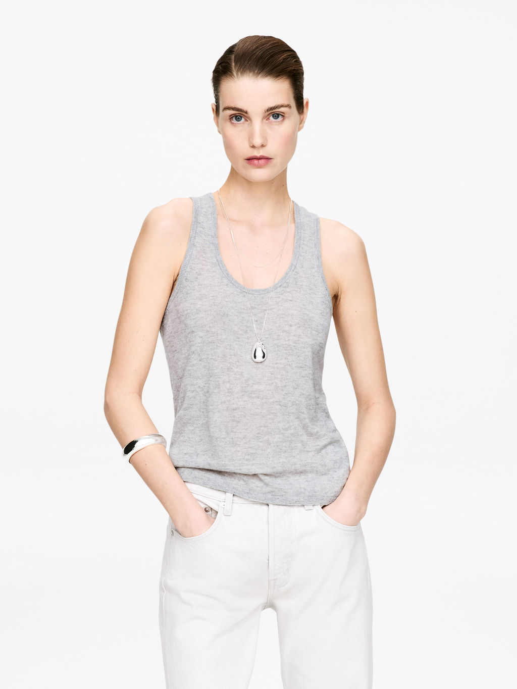 Top sin mangas en cachemir puro - H&m фото 2
