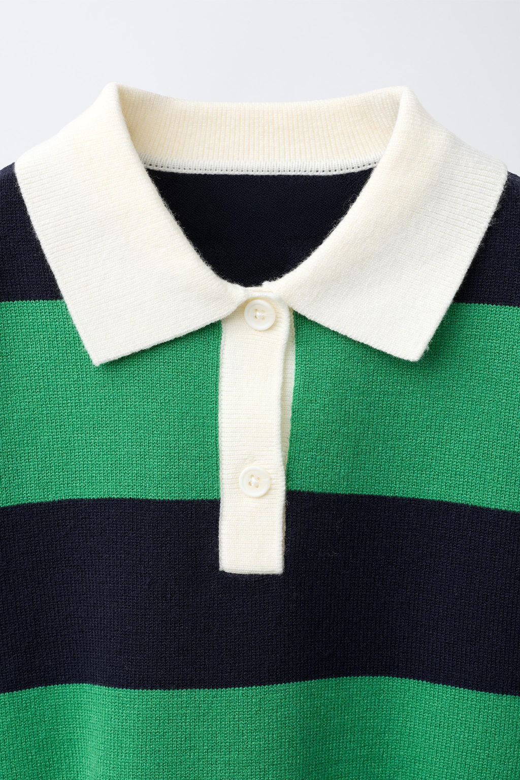 JERSEY CUELLO POLO RAYAS / rayas - Zara фото 4