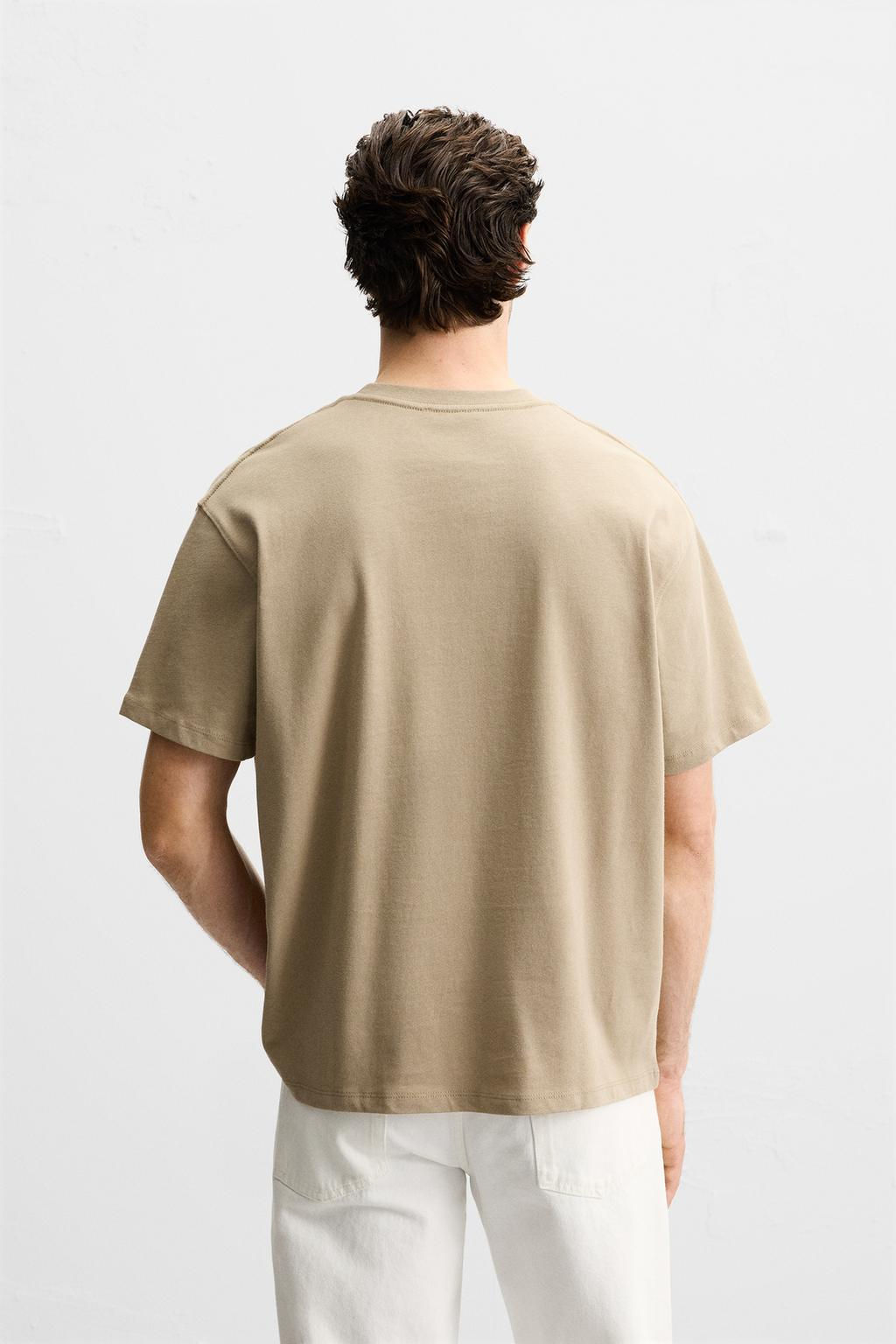 T-SHIRT WITH CONTRAST EMBROIDERY - Zara фото 3