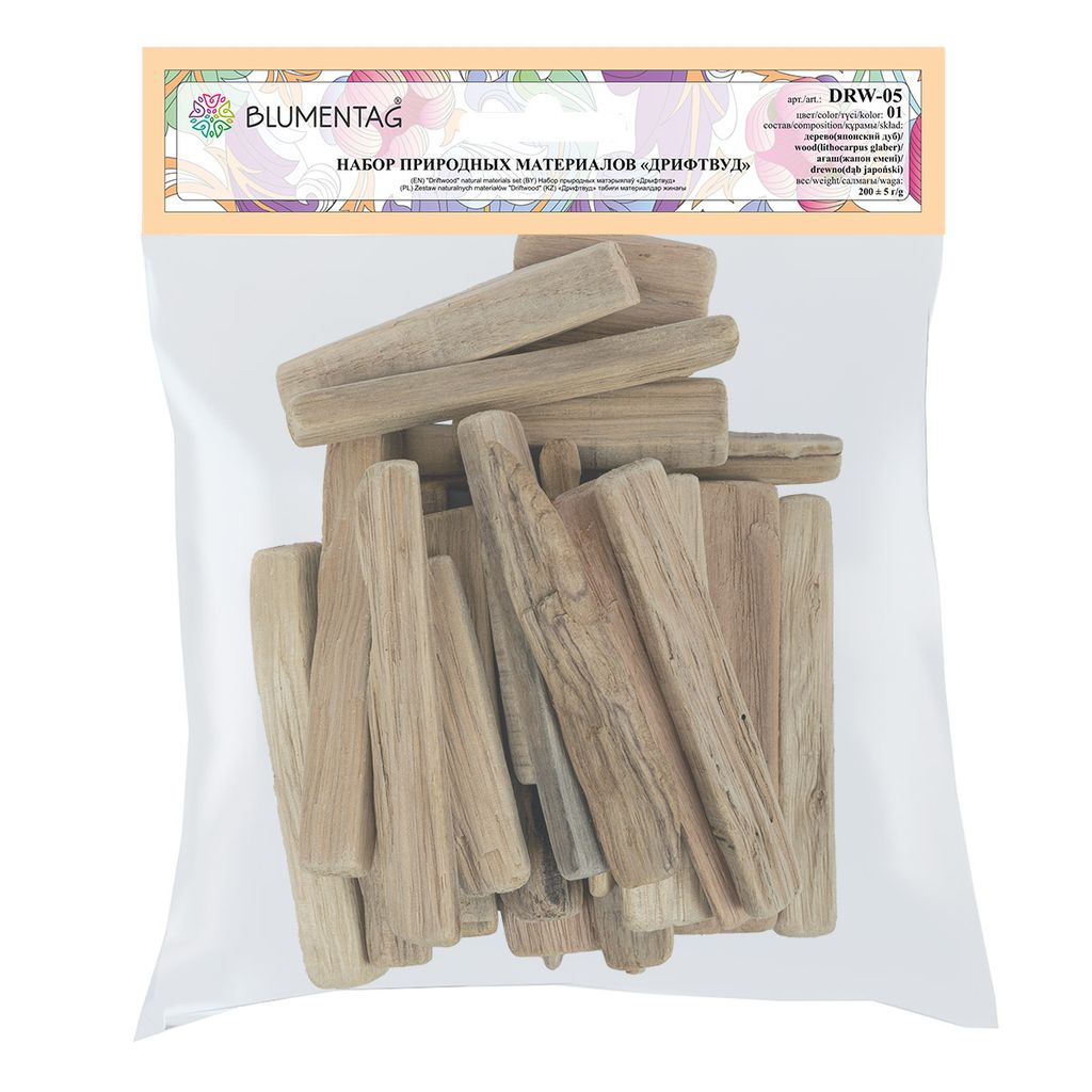 Blumentag DRW-05 Набор природных материалов дрифтвуд 200 г  5 г 01  фото 3