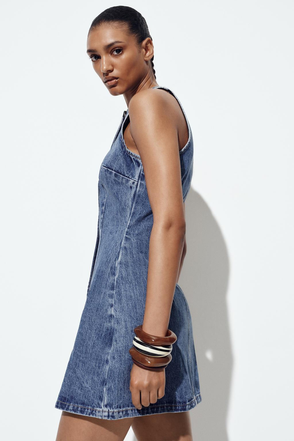 Z1975 DENIM MINI DRESS - Zara фото 4