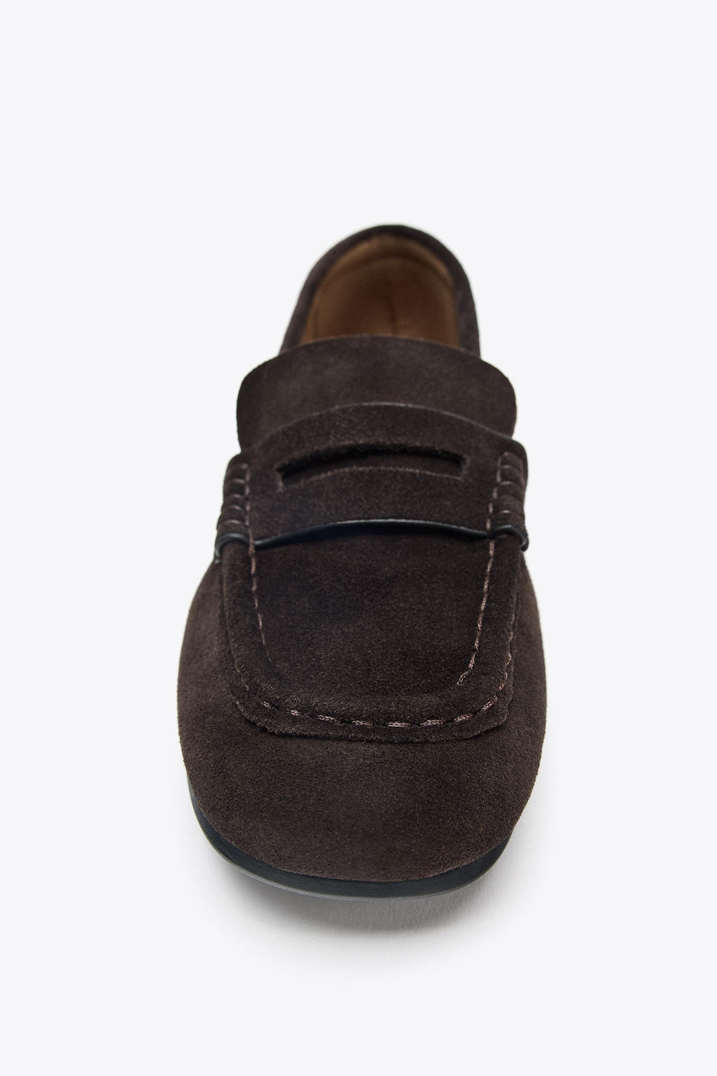 SPLIT SUEDE LOAFERS