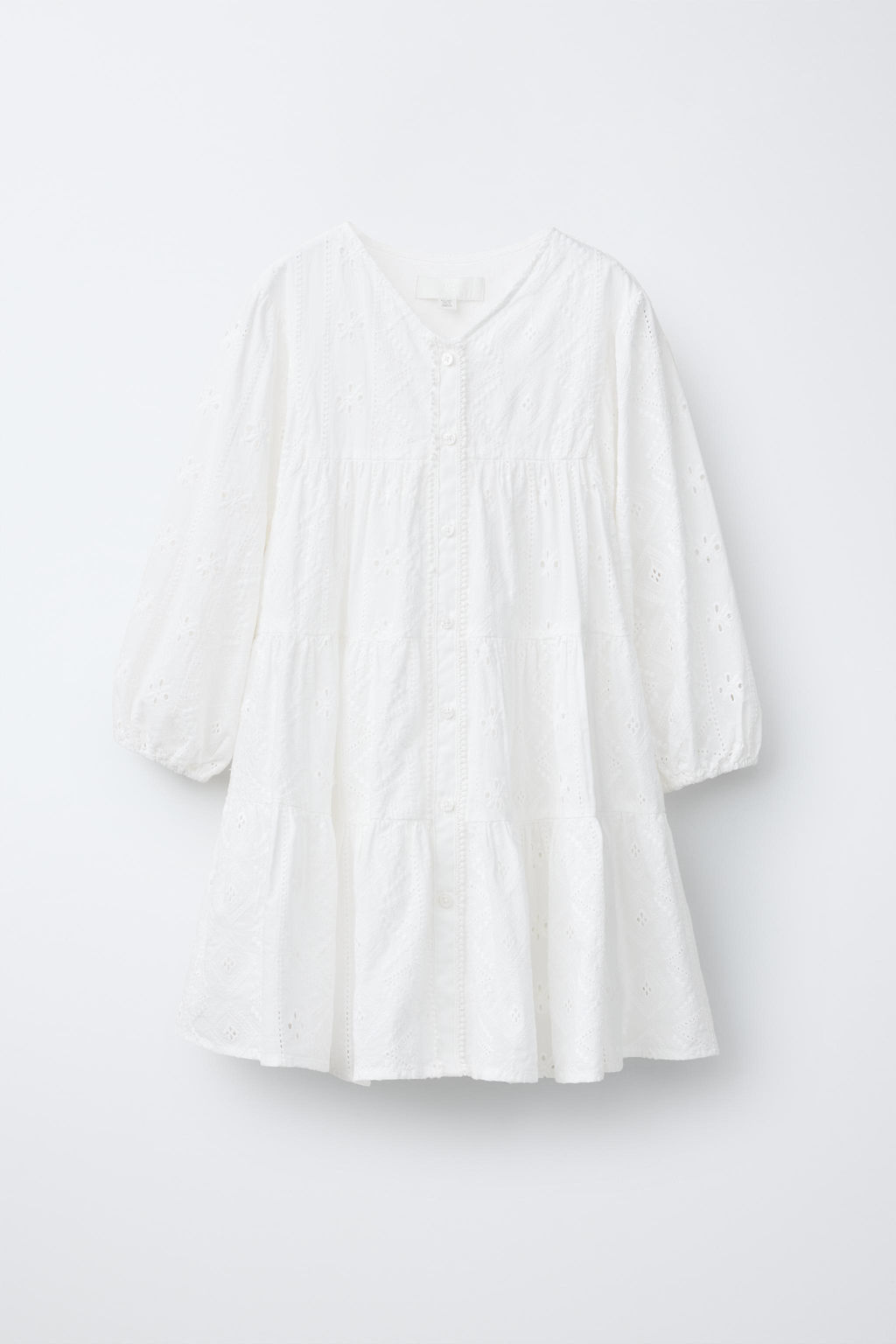 VESTIDO ROM?NTICO PANELES / Blanco - Zara фото 3