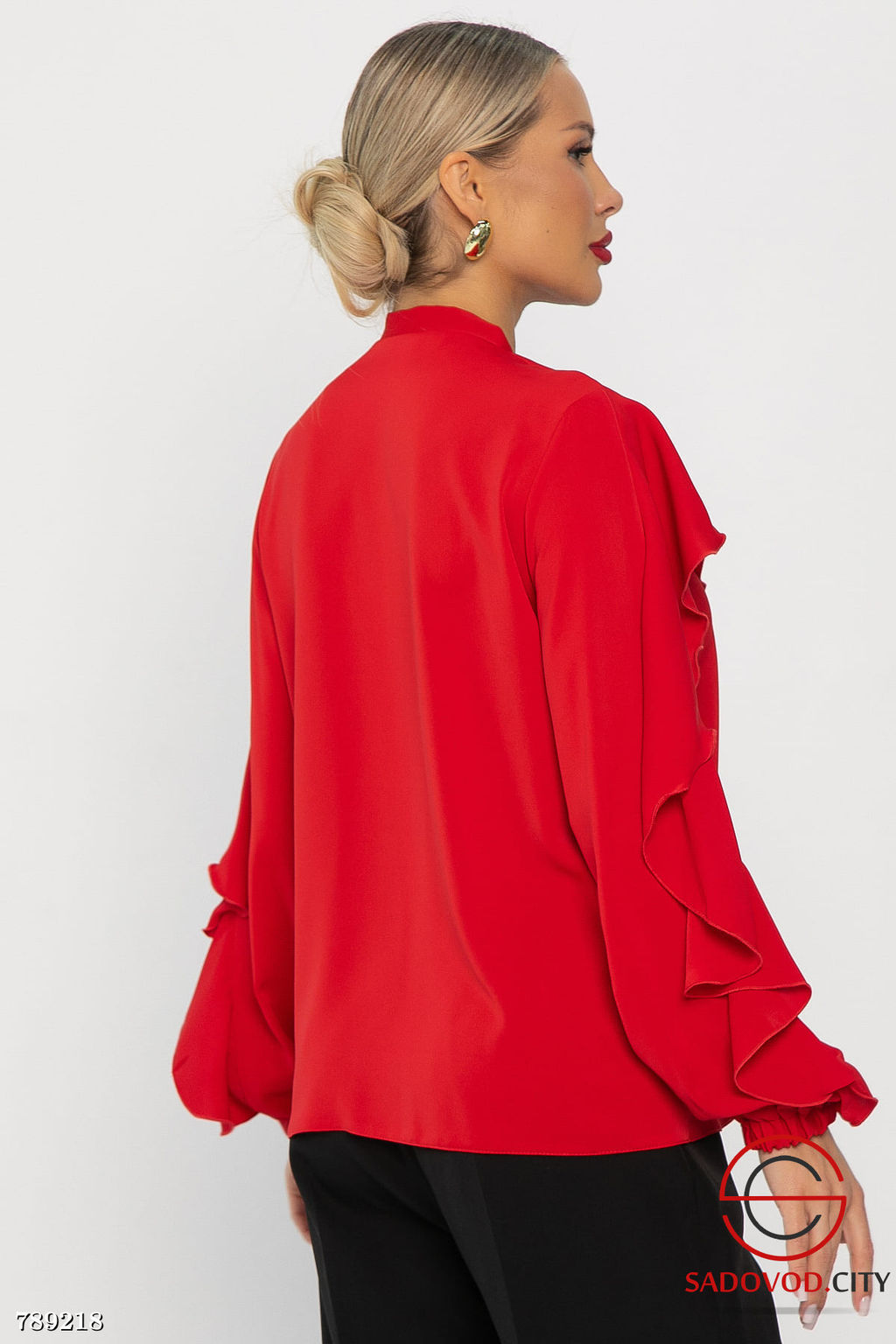 Блуза Дыхание осени (красная) Б14187-5М - Bruno фото 3