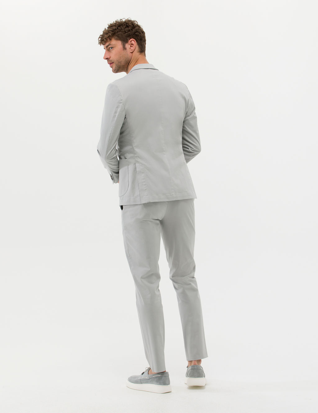 Gri Ekstra Slim Fit Spor Tak_m Elbise