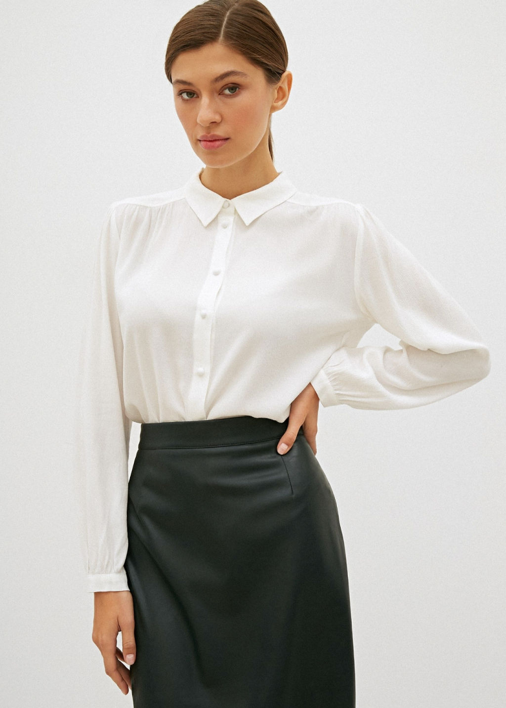 Conso/PR 210904 - ivory Блузка фото 3