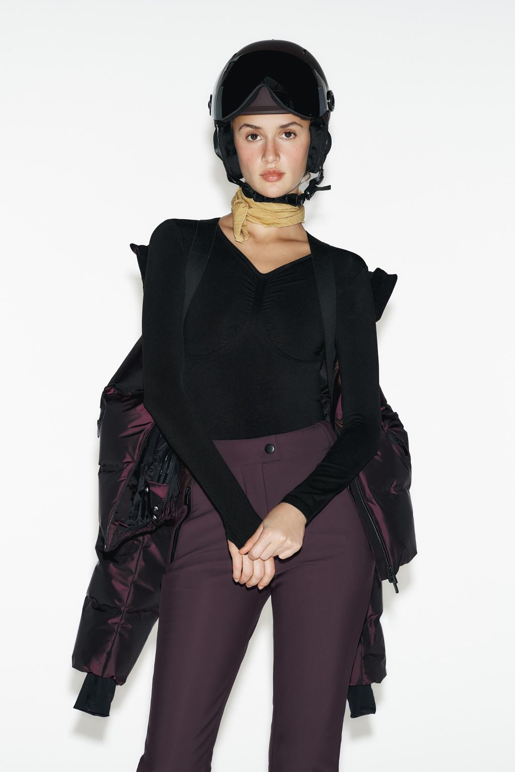 ANORAK ACOLCHADO 80% PLUM?N 20% PLUMA WATER RESISTANT WINDPROOF RECCO® TECHNOLOGY SKI COLLECTION / Burgundy - Zara фото 4