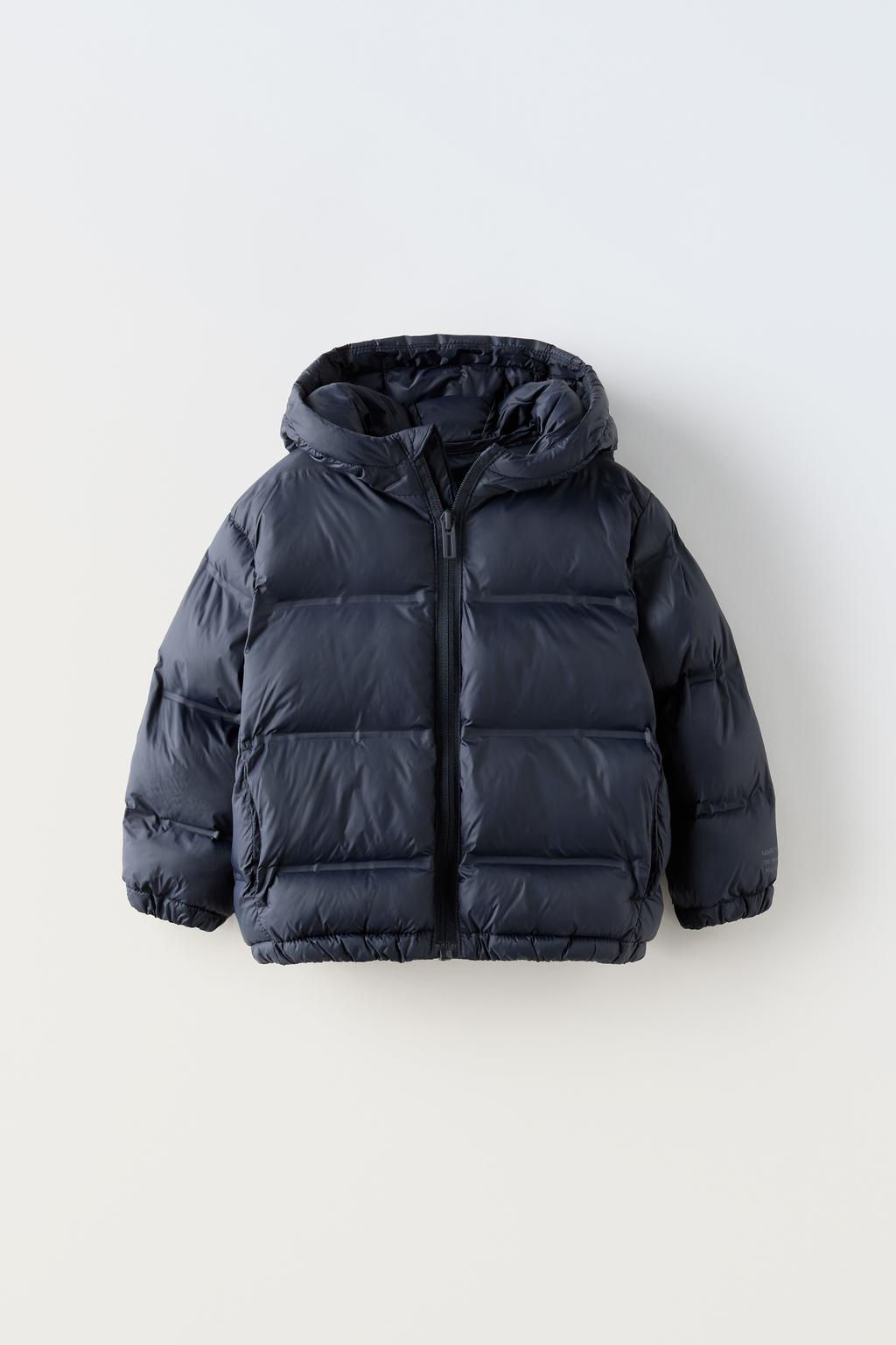 WATER-REPELLENT HOODED PUFFER JACKET - Zara фото 20