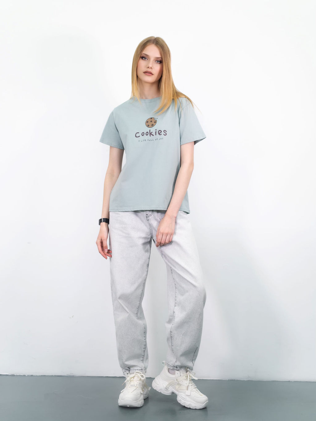 Футболка Cookies (мятный) - Nadi bordo фото 3