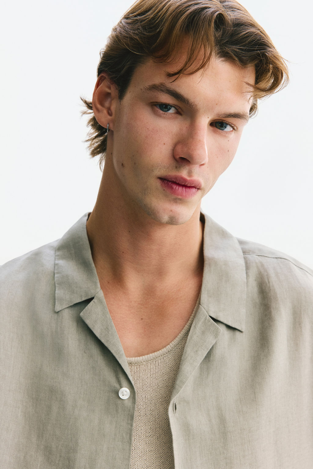 Camisa resort de lino Relaxed Fit - H&m фото 7