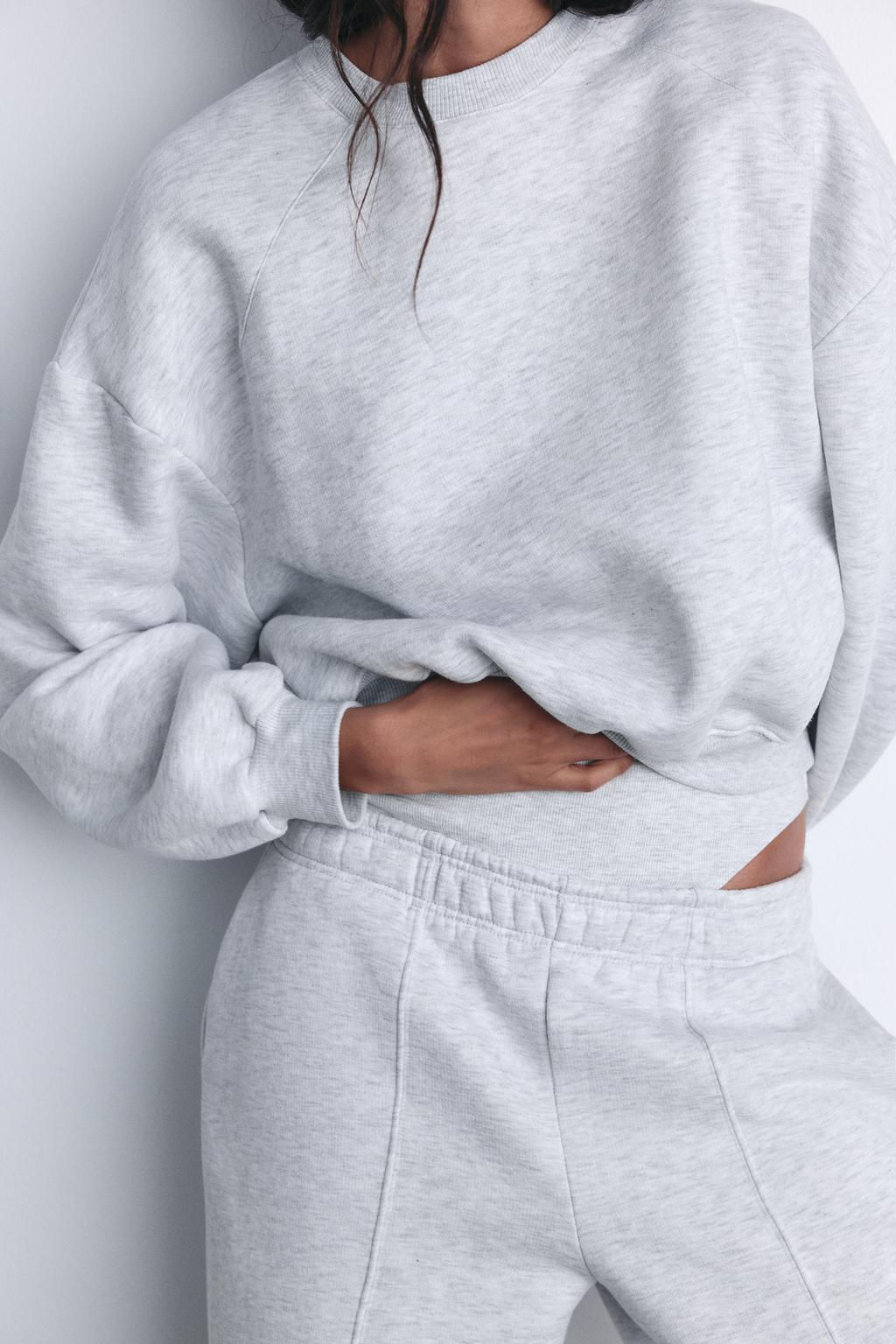 BASIC PLUSH SWEATSHIRT - Zara фото 43