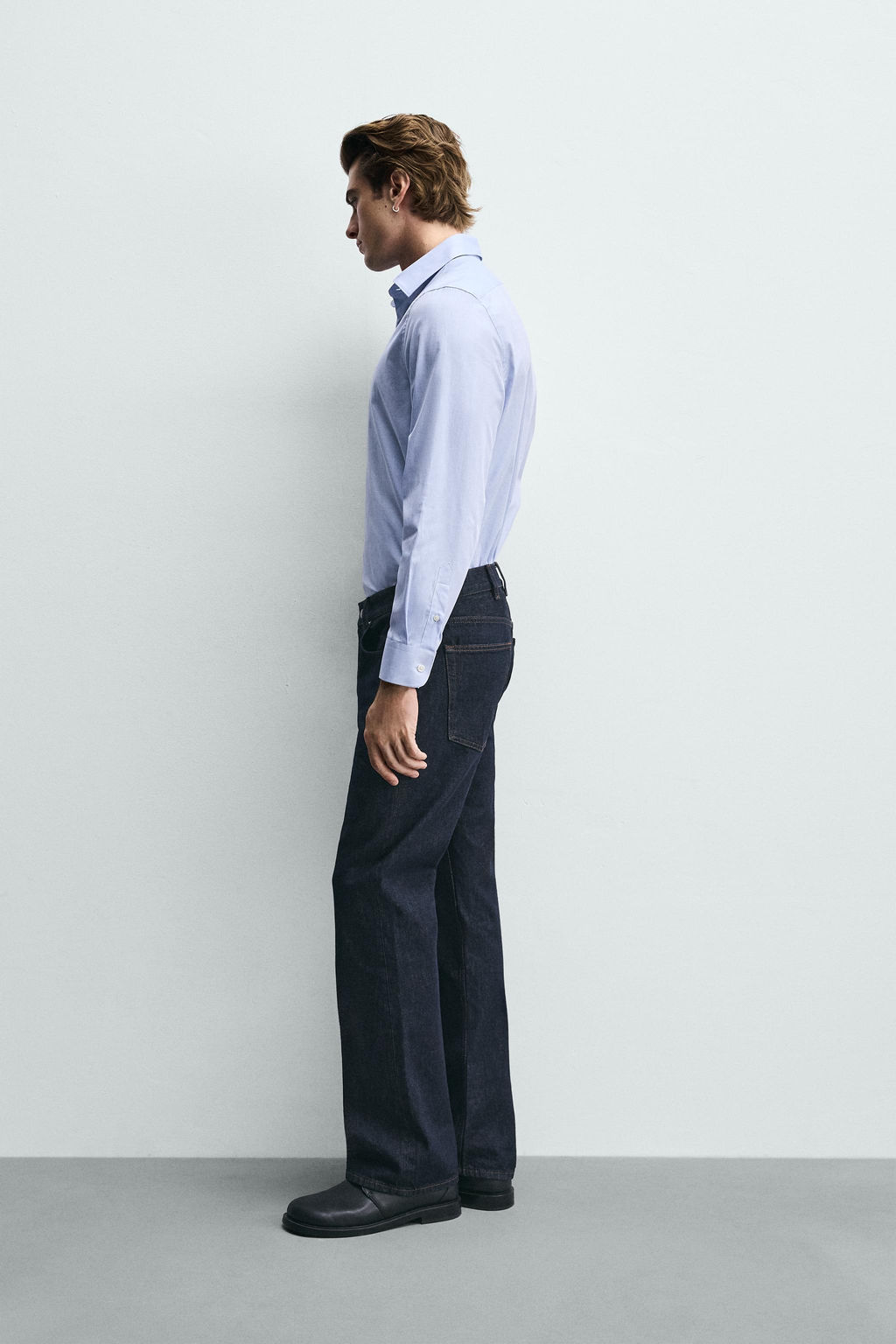 CAMISA REGULAR FIT / Celeste