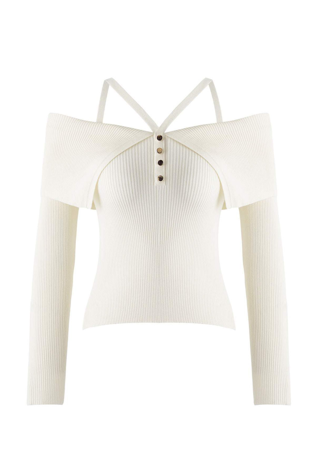 Bordo Premium Iplik/Ozel Iplik Carmen Boyundan Ask?l? Triko Kazak TWOAW26KZ00076 - Trendyolmilla фото 18