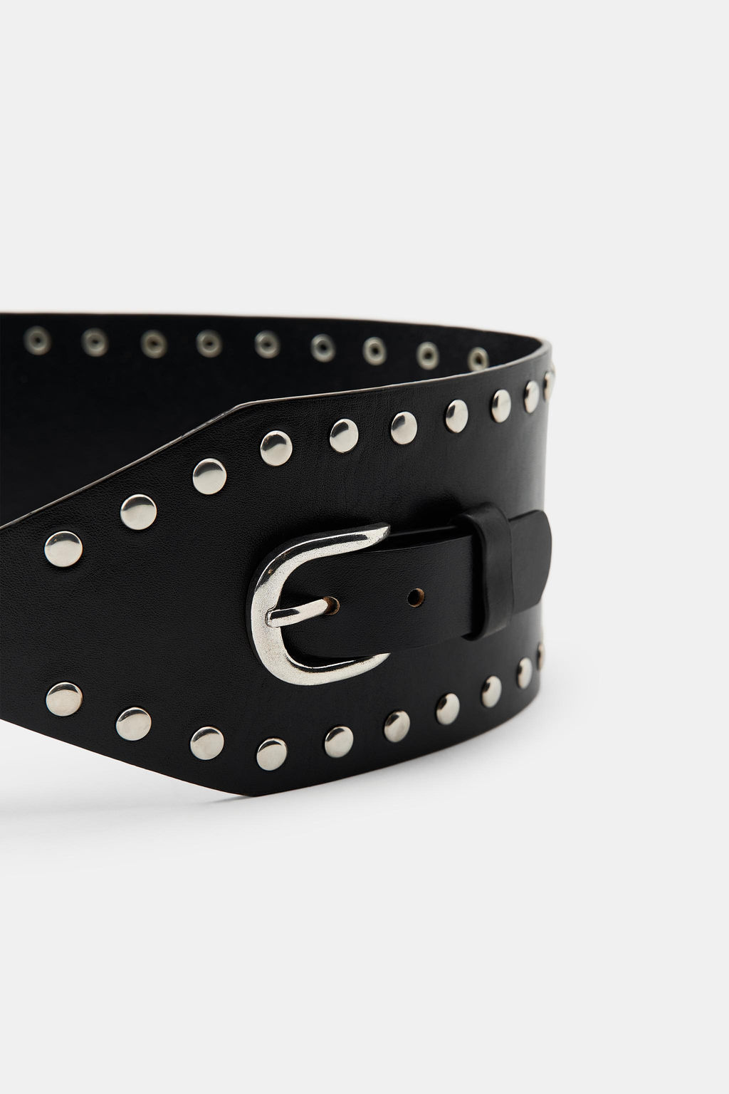LEATHER WAIST BELT WITH STUDS - Zara фото 4