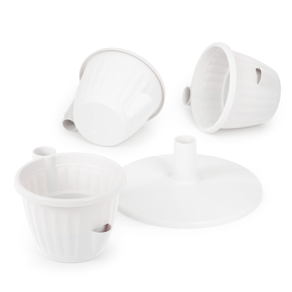 Горшок цв. "Каскад" 0,7л белый М8067