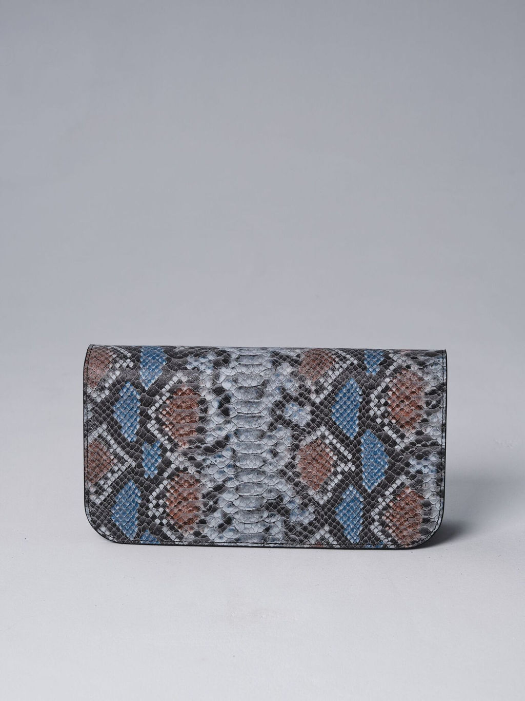 Сумка кожаная багет Deboro 30138 темный лес