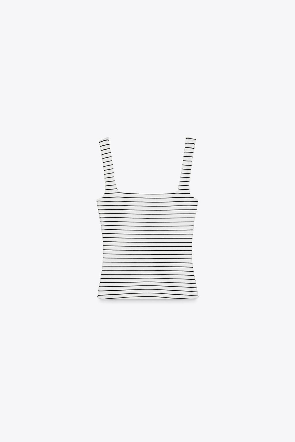 WIDE STRAP VEST TOP - Zara фото 33