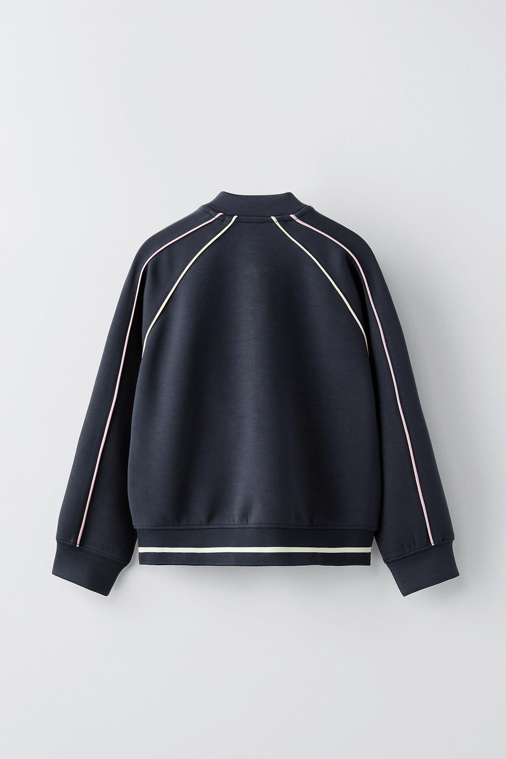 BOMBER JACKET WITH CONTRAST TRIMS - Zara фото 2