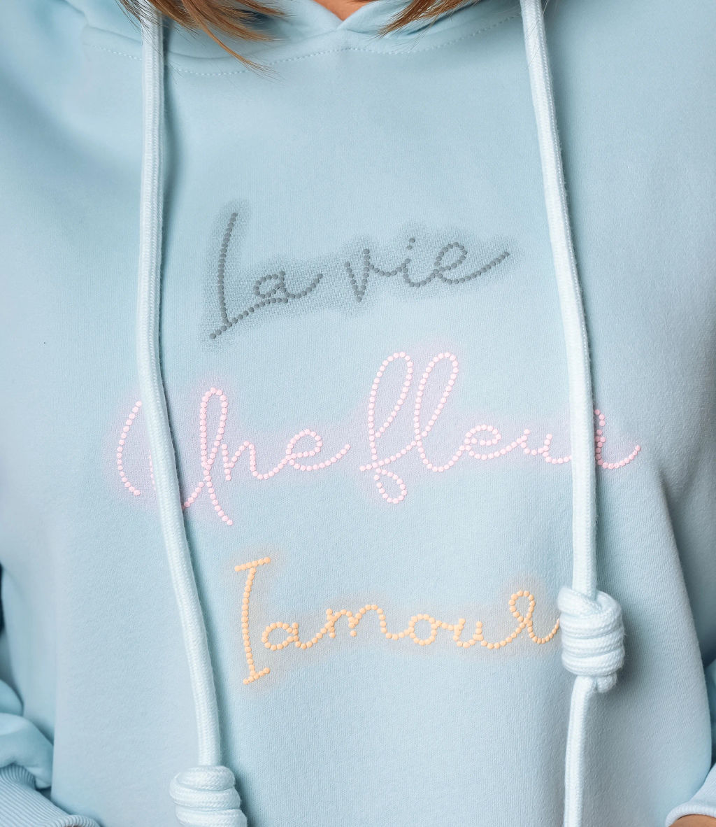 Худи #КТ3628 (1), голубой - Dommod фото 5