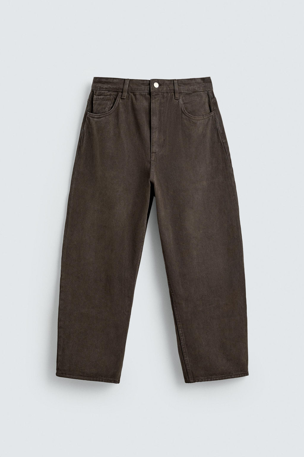 TAPERED WIDE-LEG JEANS - Zara фото 7