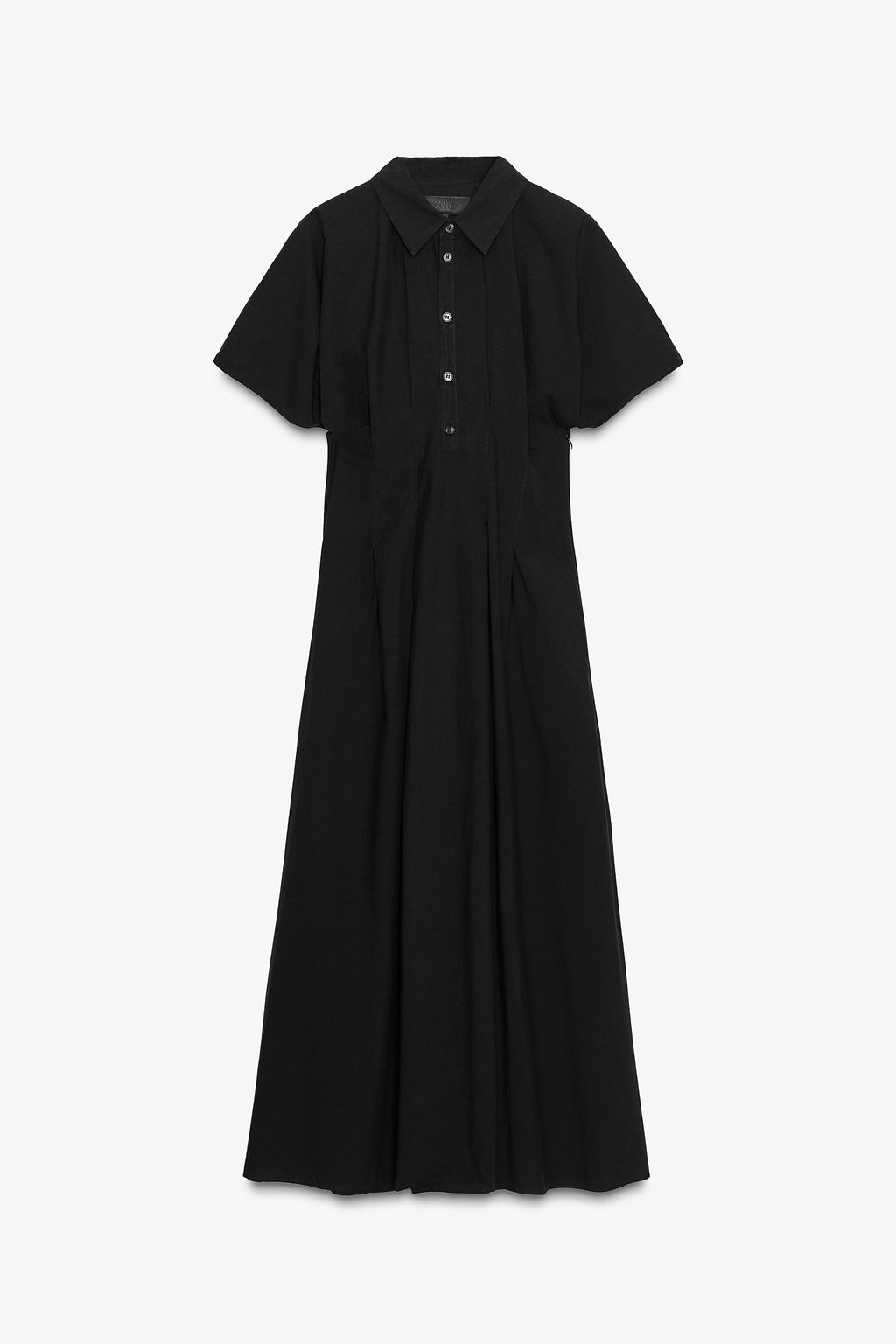 ZW COLLECTION POPLIN SHORT SLEEVE DRESS - Zara фото 6