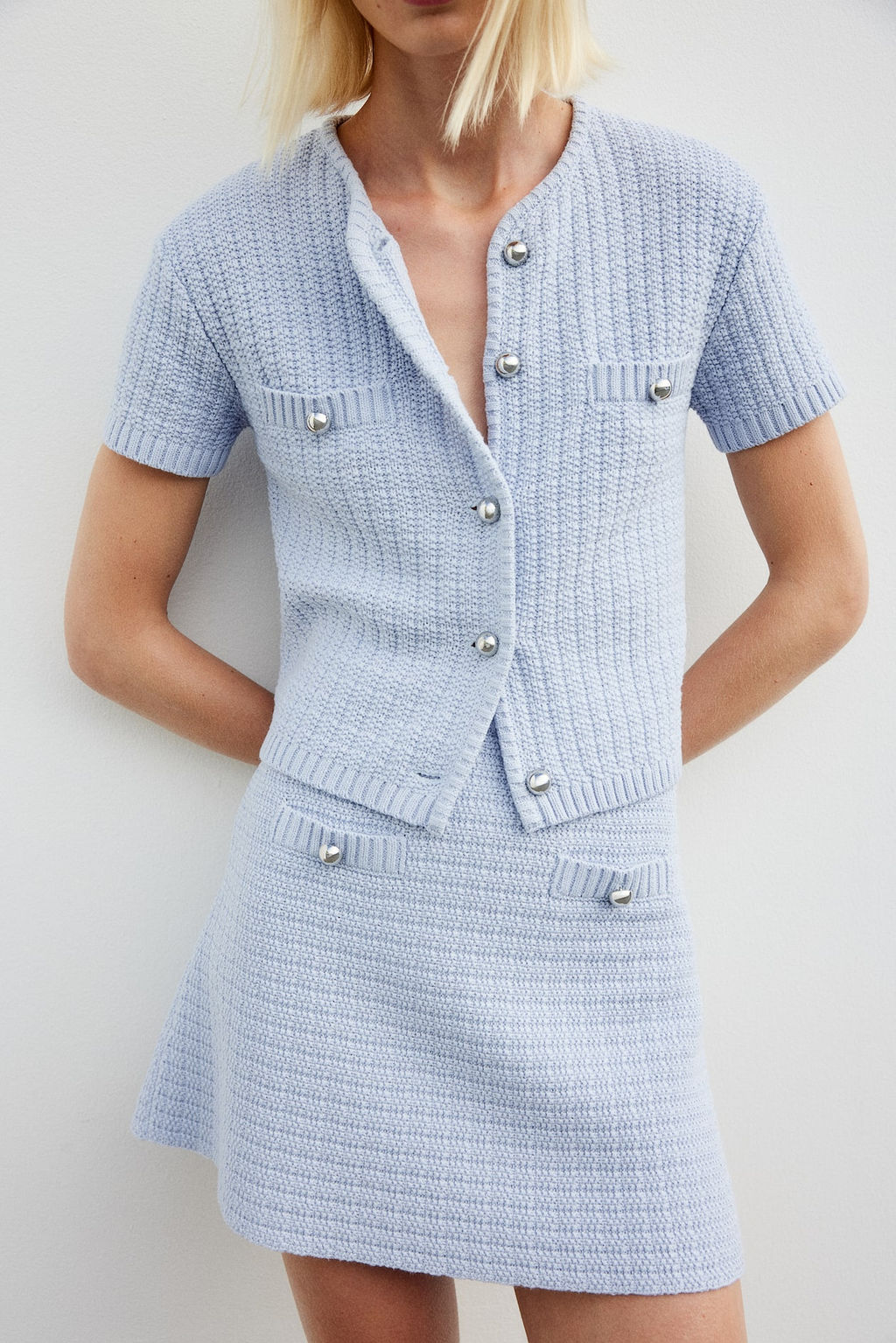 Falda de punto con textura - H&m фото 2