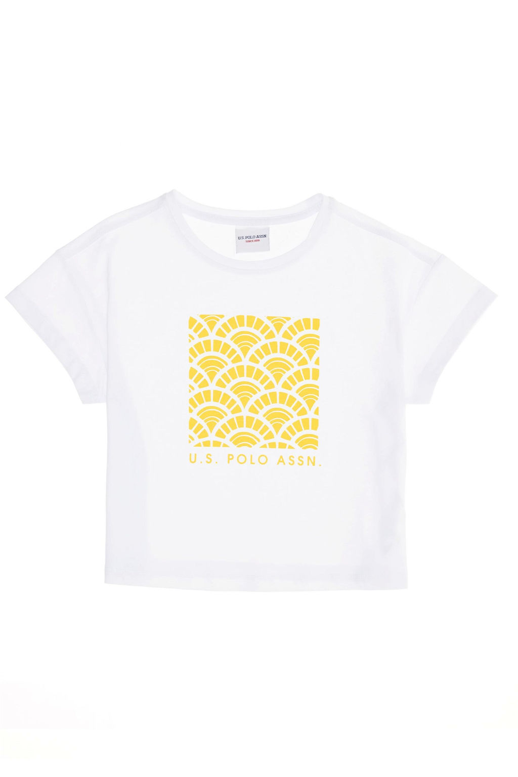 Белая футболка с круглым вырезом для девочек Неожиданная скидка в корзине - U.s. polo assn фото 4
