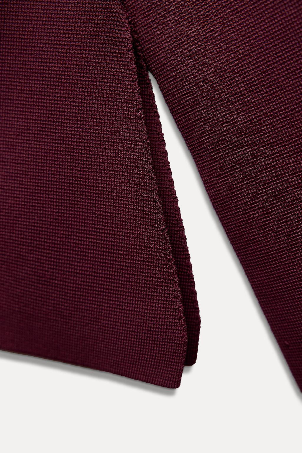 PLAIN KNIT FITTED CARDIGAN - Zara фото 8