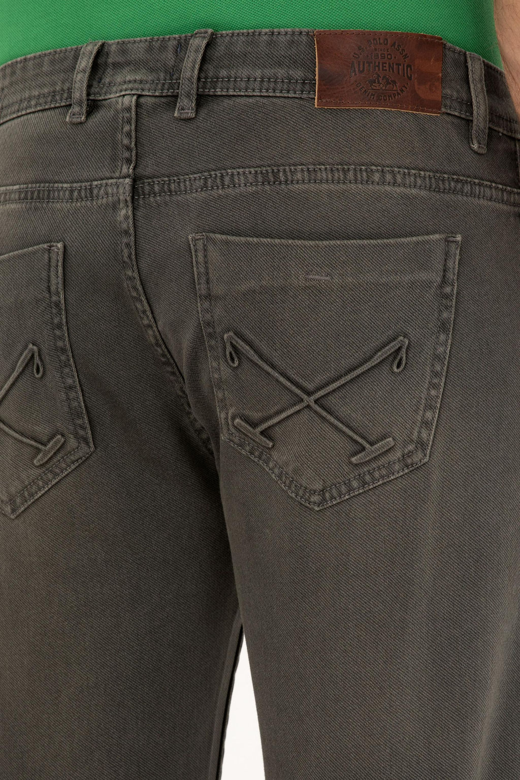 U. S. Polo Assn / Мужские джинсовые брюки светло-хаки - U.s. polo assn фото 12