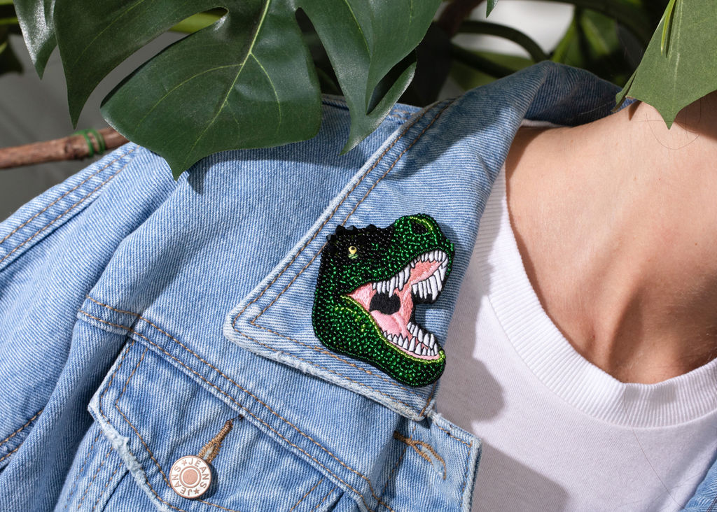 Klart набор для вышивания 10-504 Брошь. Тираннозавр 5.5 х 7 см