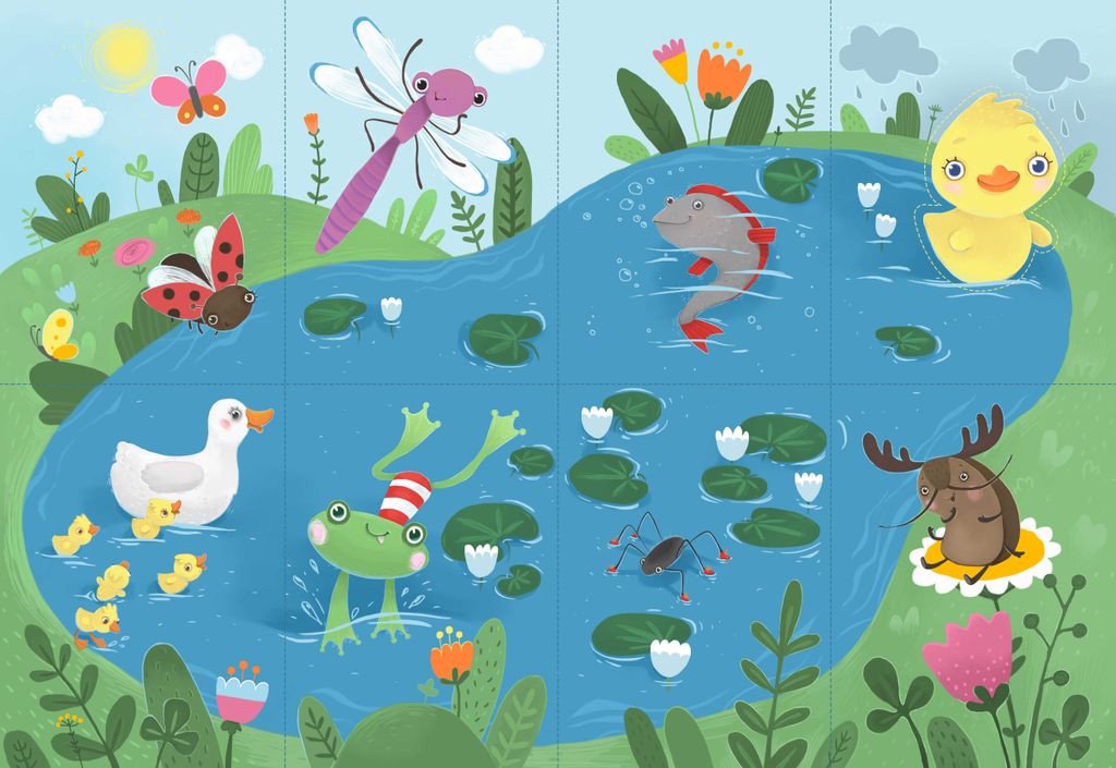 Набор обучающих карточек для детей. Серия Сказка-мозаика арт. 57364 ПРО УТЁНКА ФЕДЮ - Феникс+ фото 2