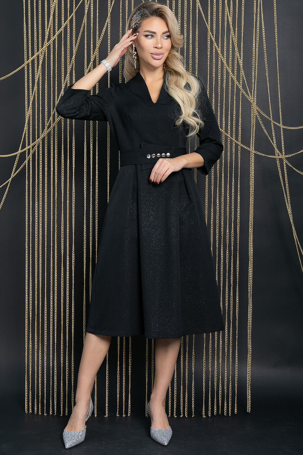 Платье Константа (черное) П11529 - Lt collection фото 6