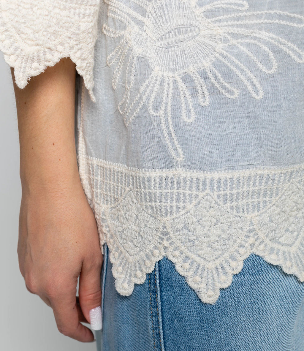 Блуза #КТ42 (4), светло-бежевый - Dommod фото 5