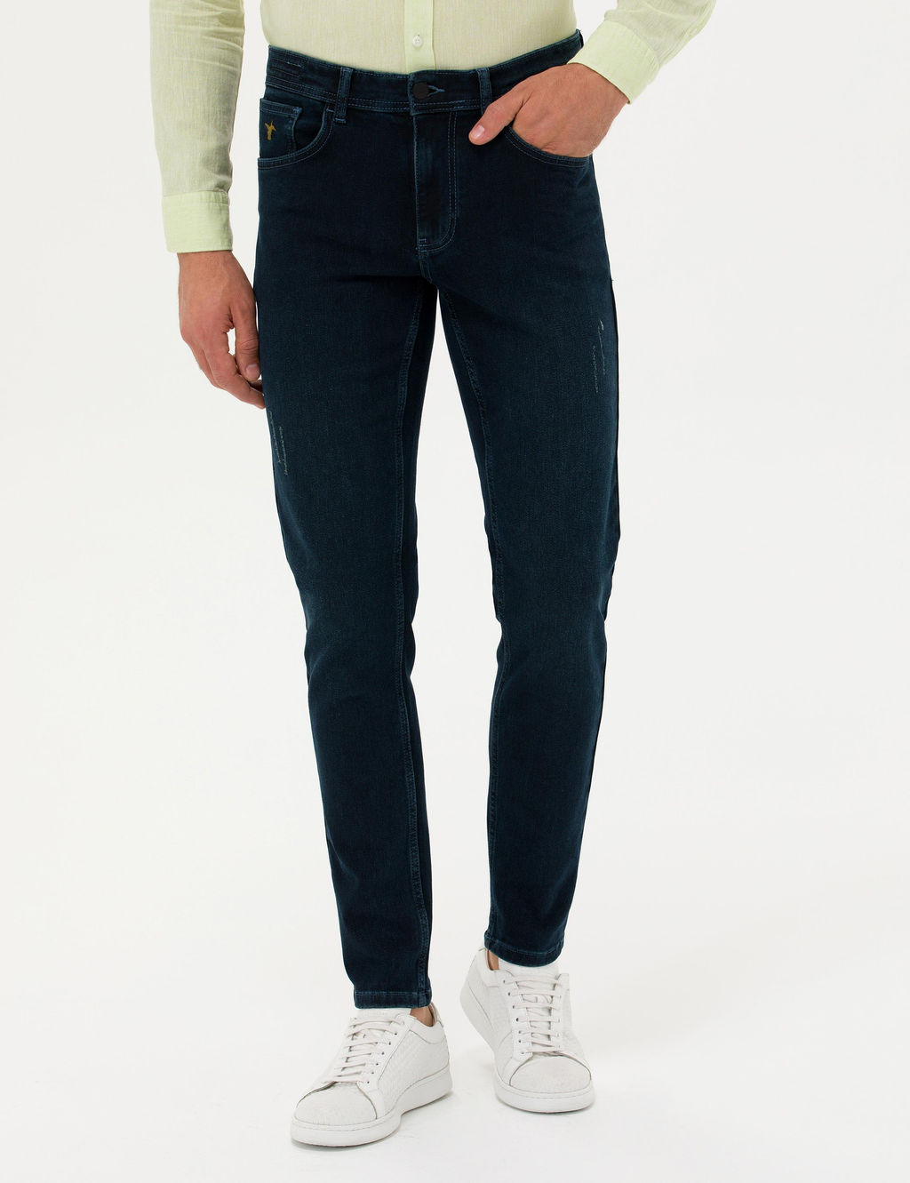 Темно-синие зауженные джинсы - Cacharel фото 2