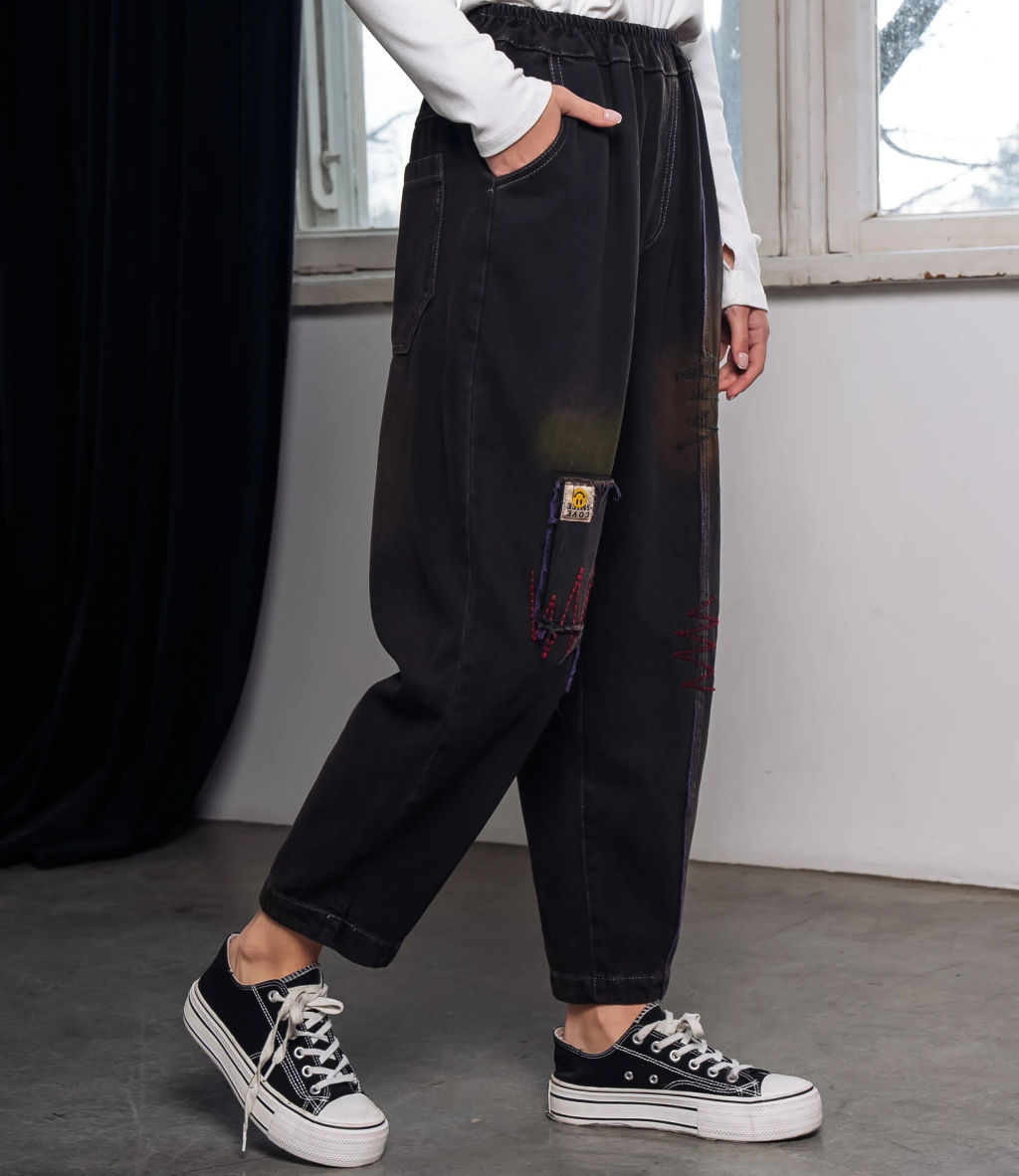 Джинсы #КТ808 (9), чёрный - Dommod фото 3