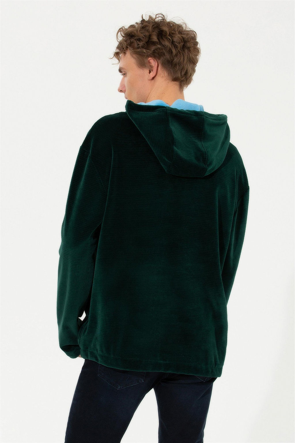 U. S. Polo Assn Мужская зеленая комфортная толстовка с капюшоном - U.s. polo assn фото 11