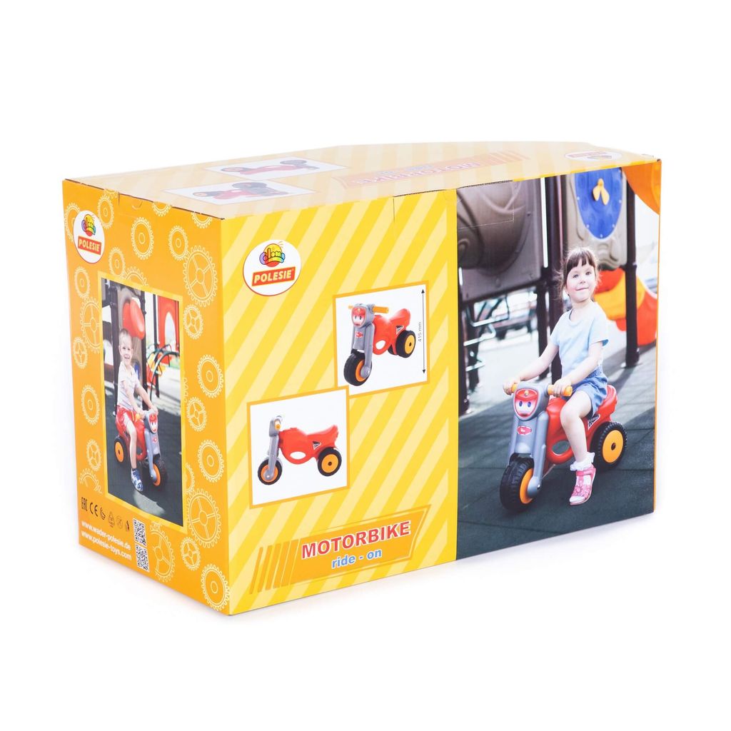 Каталка-мотоцикл Мини-мото сафари (розовая) (в коробке) - Полесье фото 6