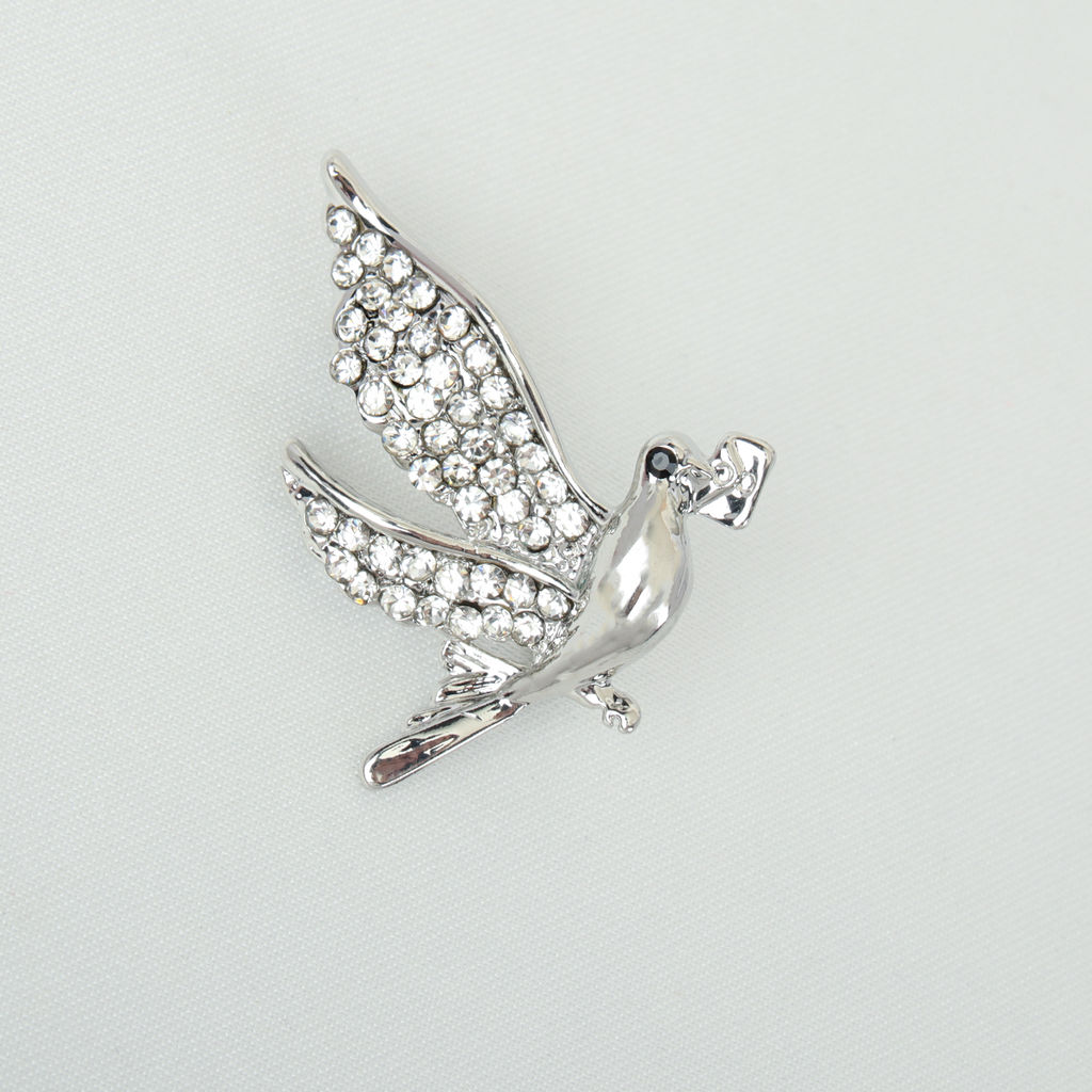 Брошь Голубь / 3081-1 /уп 24/