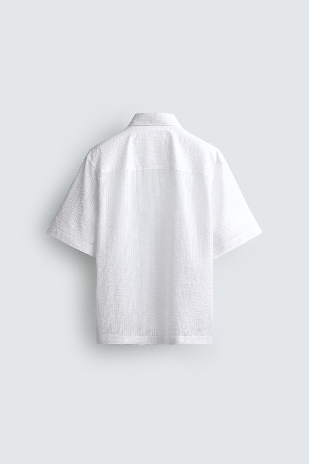 CAMISA JACQUARD RAYAS / Blanco - Zara фото 8