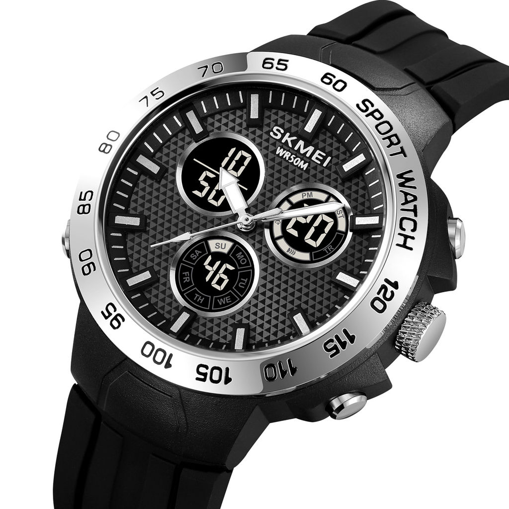 Часы наручные Skmei мужские электронные спортивные 2106silver