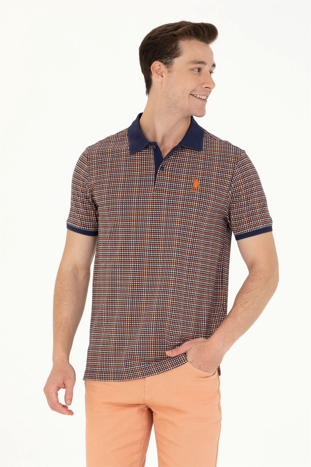 Мужская темно-синяя футболка - U.s. polo assn фото 8