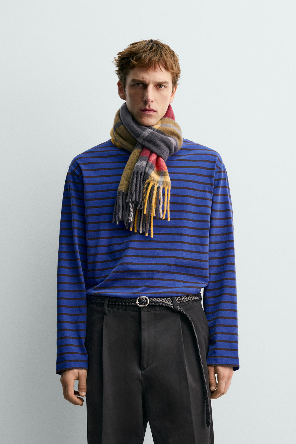 STRIPED JACQUARD T-SHIRT AARON LEVINE X ZARA фото 2