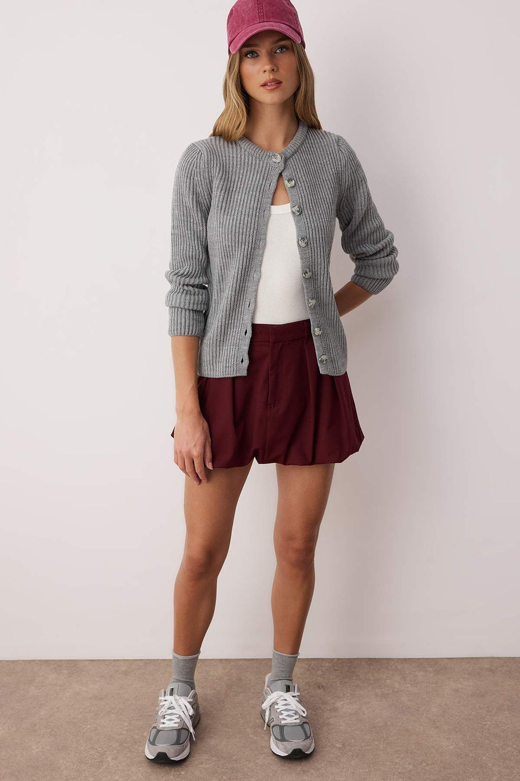 Gri More Sustainable Fitted/Vucuda Oturan Basic Fitilli Triko H?rka TWOAW26HI00175 - Trendyolmilla фото 2