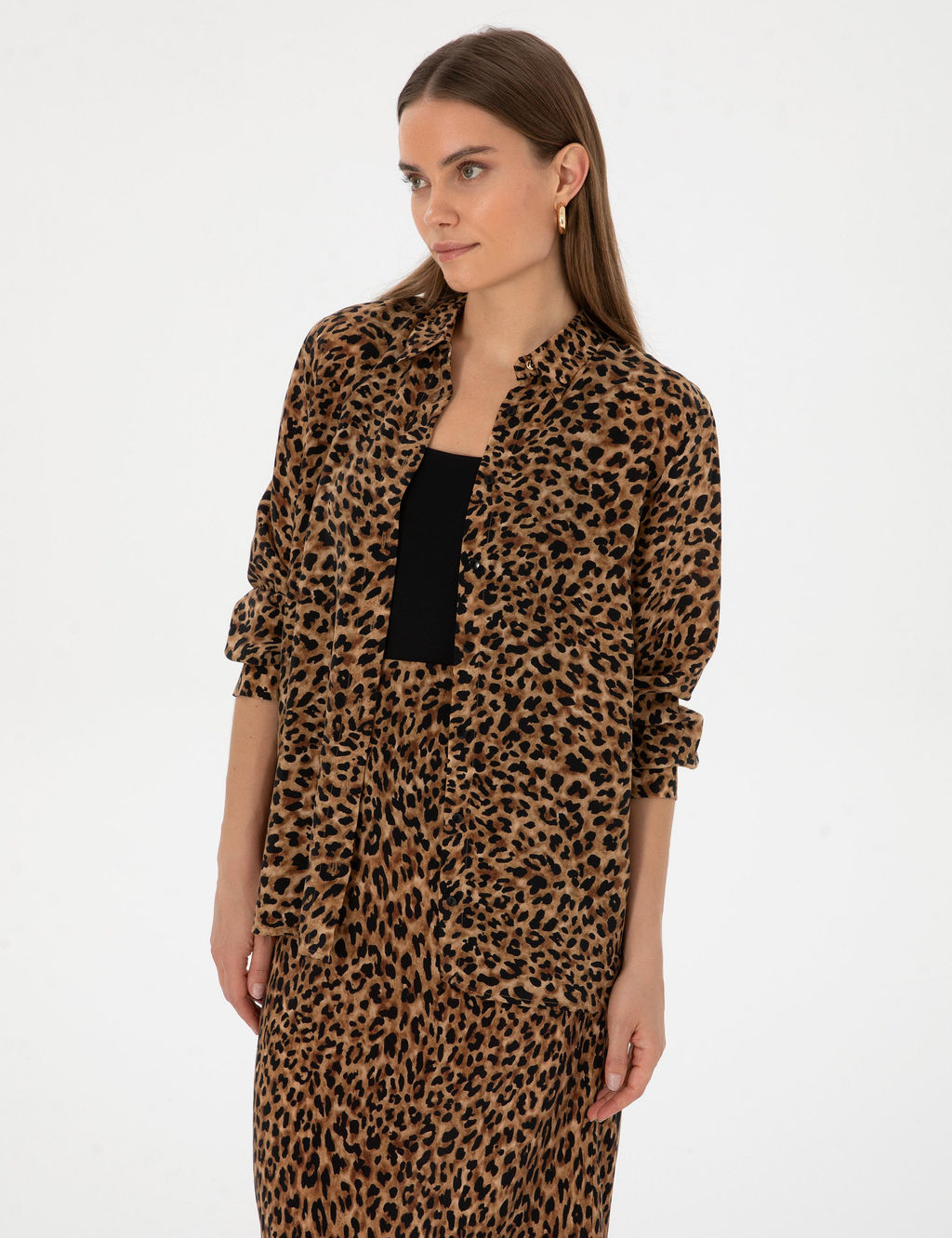 Camel Comfort Fit Uzun Kollu G_mlek