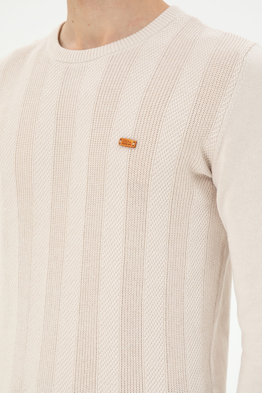Мужской кремовый свитер Неожиданная скидка в корзине - U.s. polo assn фото 14