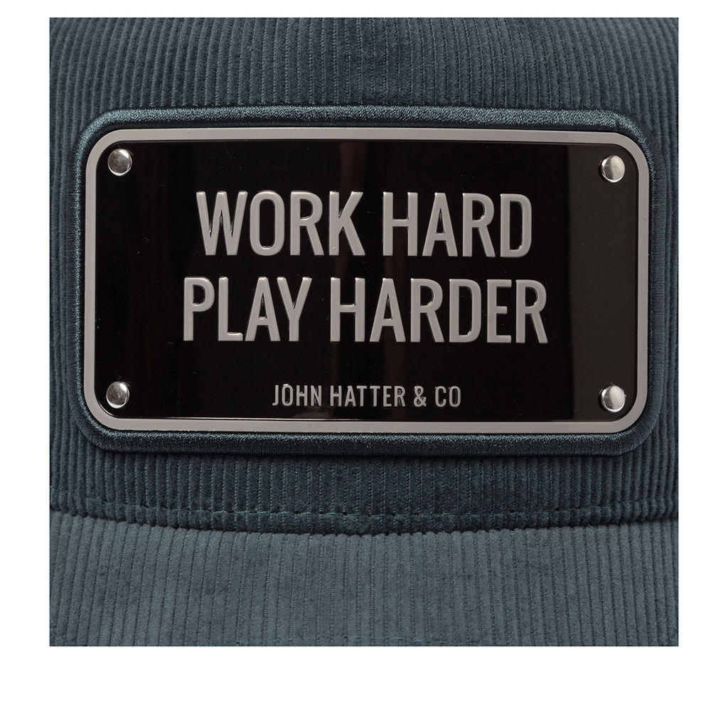 Бейсболка JOHN HATTER арт. 1-1077-U00 Work Hard (темно-бирюзовый)  фото 4