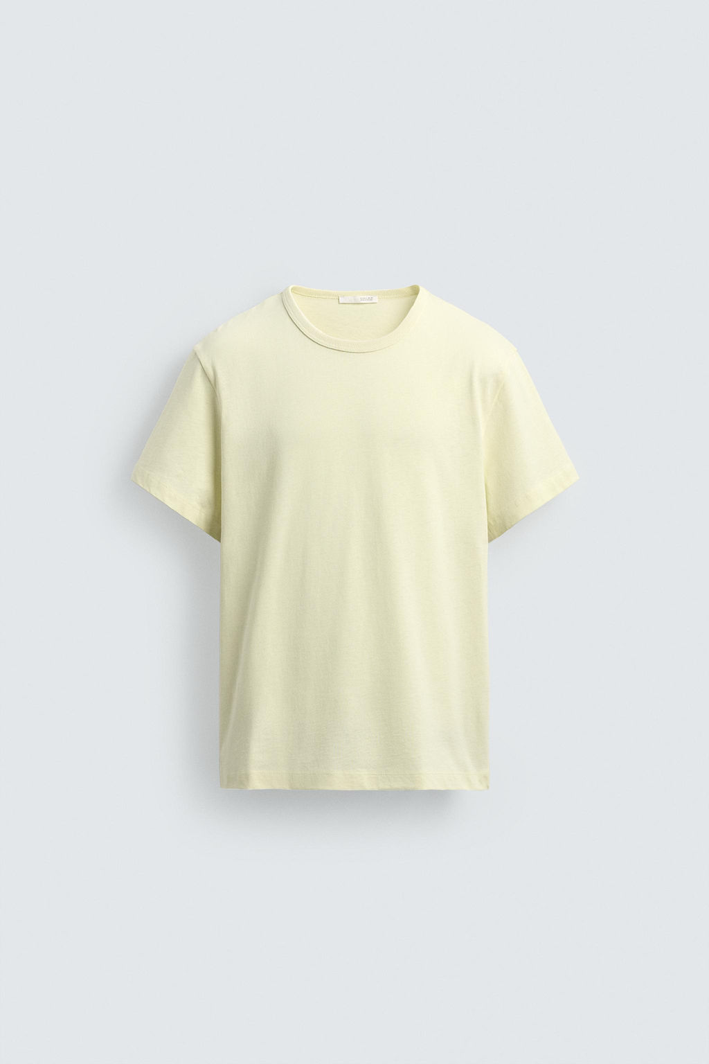 CAMISETA REGULAR FIT / Amarillo claro - Zara фото 7